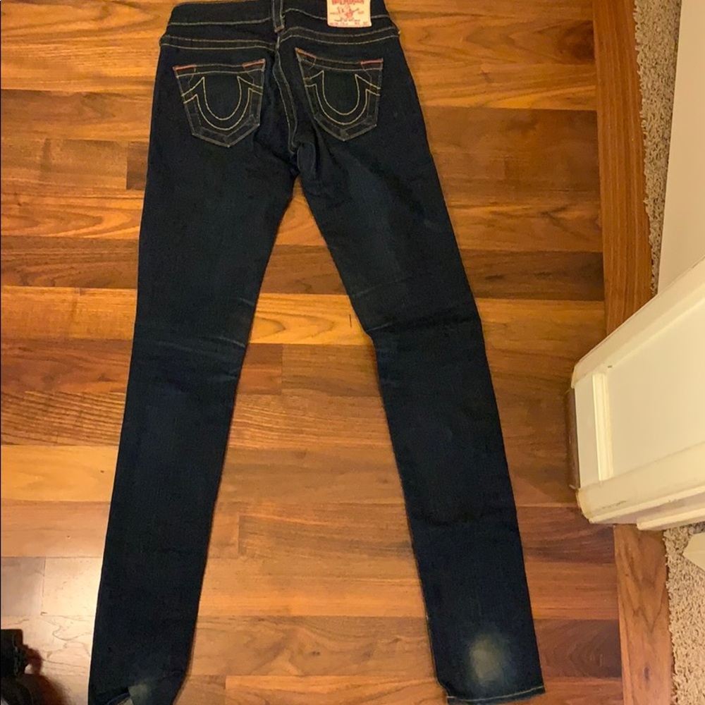 True Religions Dark Blue Jeans.